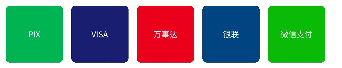 车震支持的支付方式图标展示